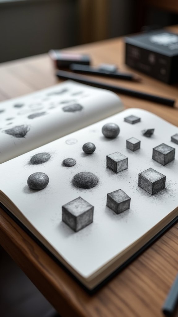 shading enhances basic shapes