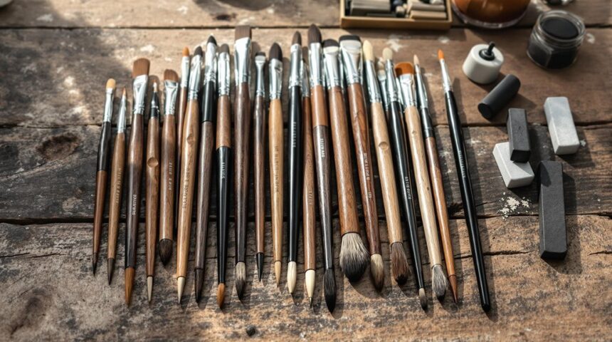 sketchbook brushes and tools