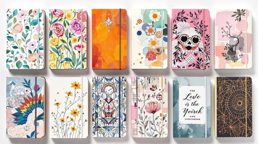 sketchbook cover decoration techniques