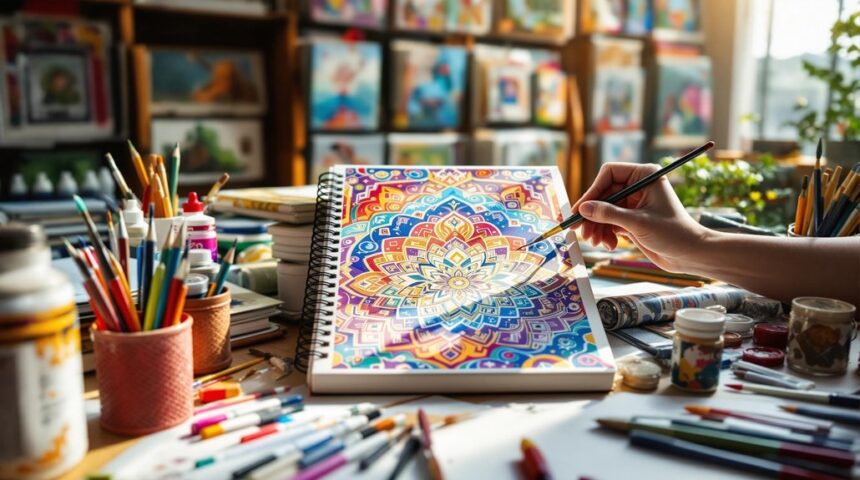 sketchbook cover design tutorial