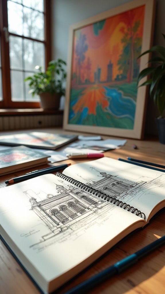 sketchbook for project planning