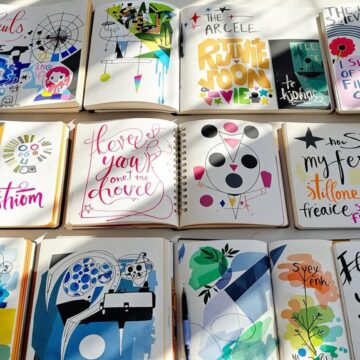sketchbook layout design ideas
