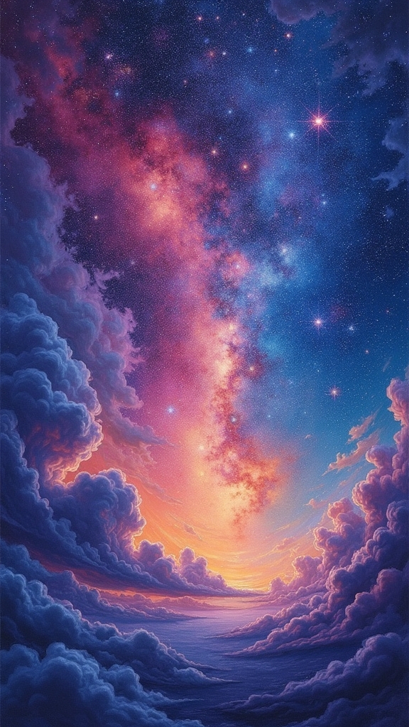 soft blending night skies