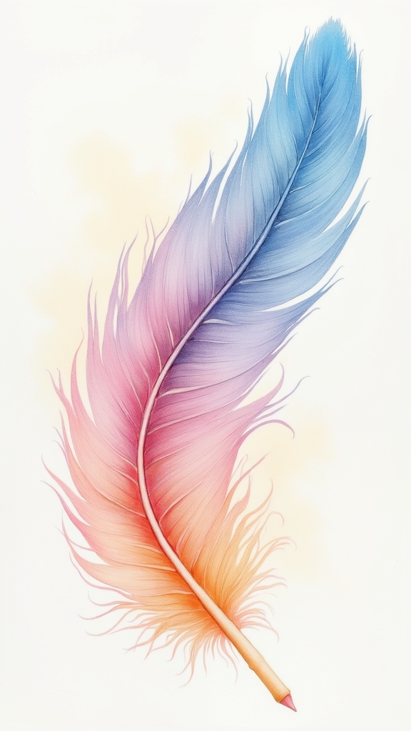 soft scumbling for feathers