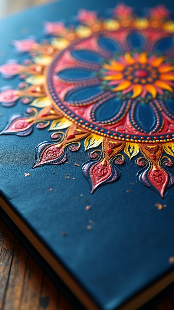 soft touch artistic sketchbook cover