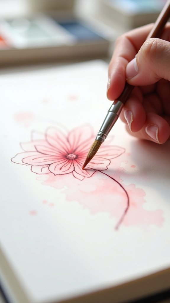softening edges with brush