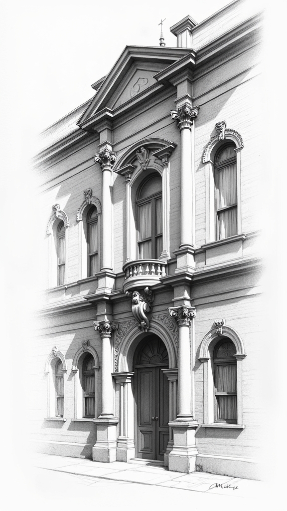 structured architectural sketching techniques