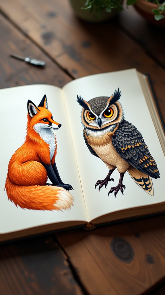 stylized animal portrait creativity