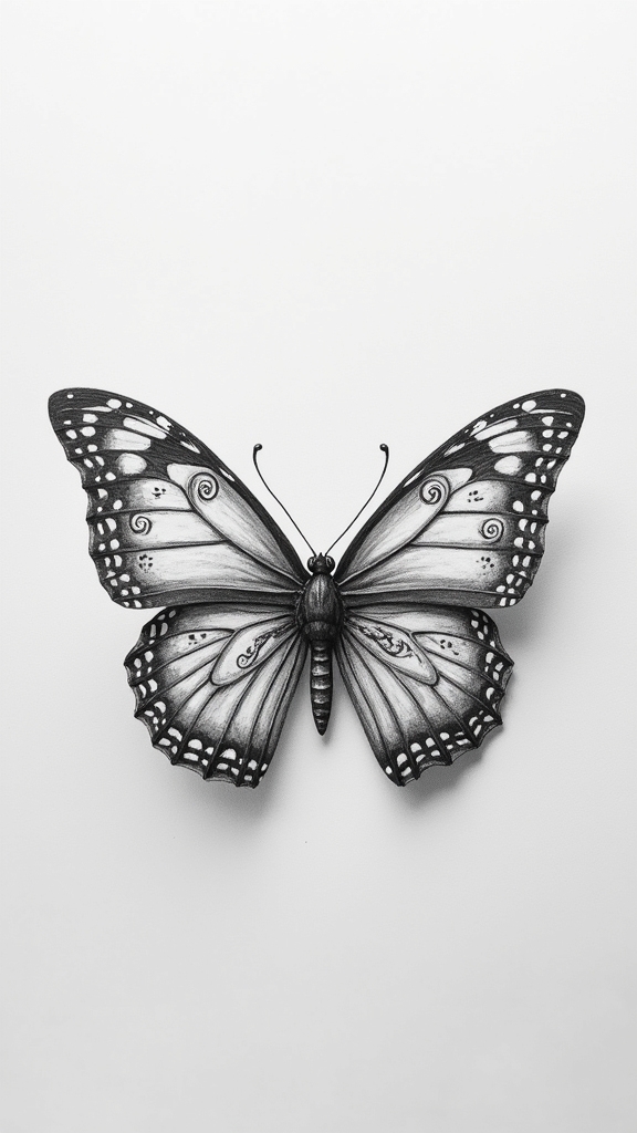 symmetrical butterfly design elements