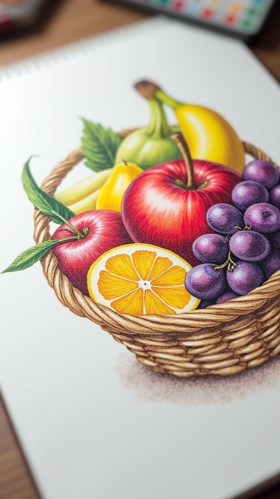 textured food illustration techniques