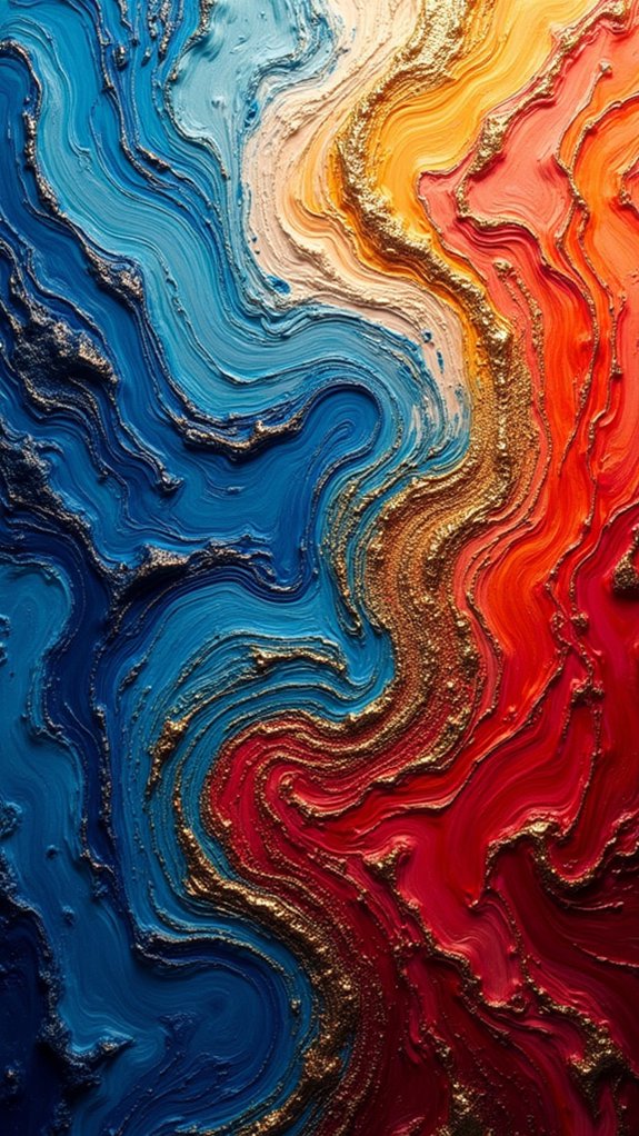 textured layers of color