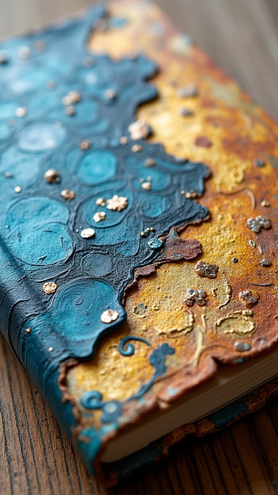 textured mixed media covers