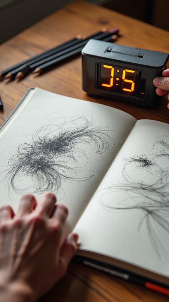 timed sketching boosts creativity