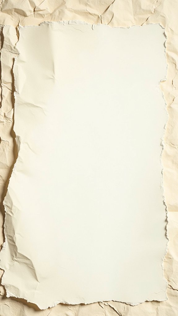 torn edges create texture