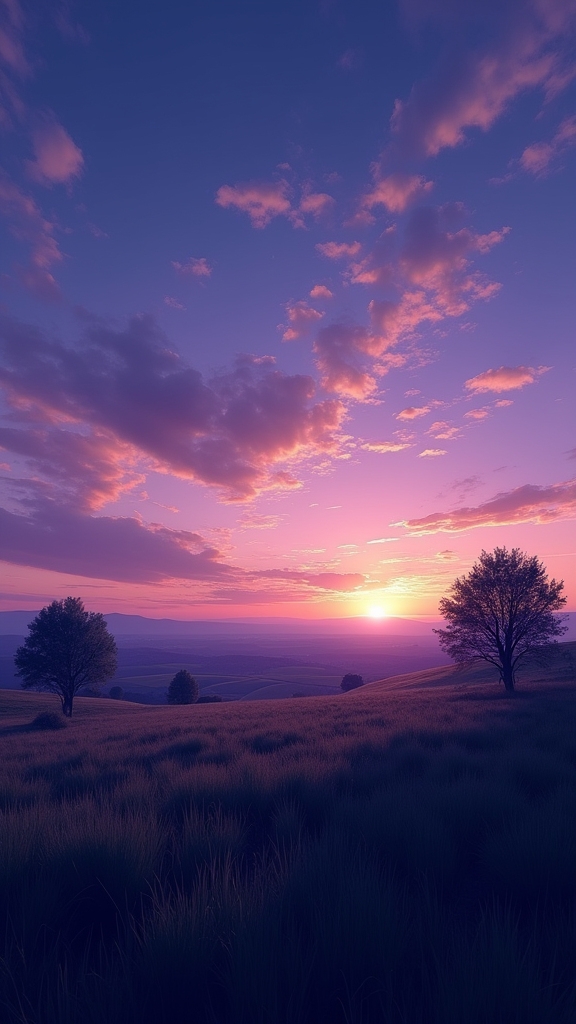 twilight transforms open plains