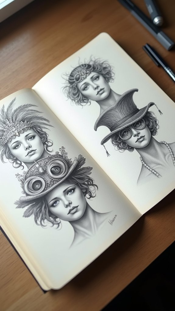 unique headwear enhances portraits