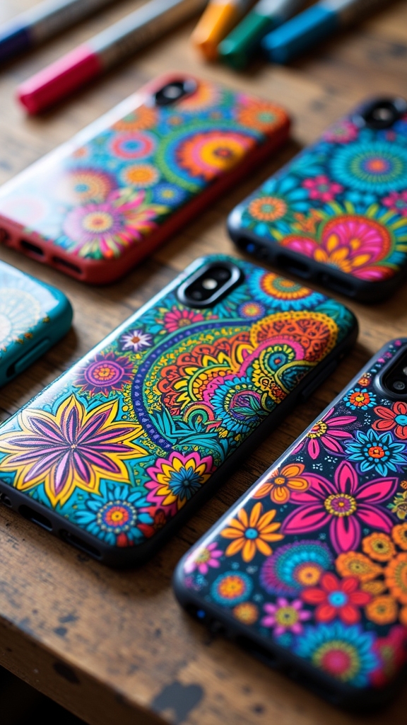 upcycled phone case art