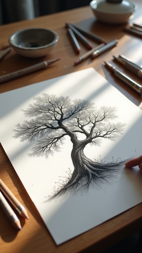 value drawings enhance depth
