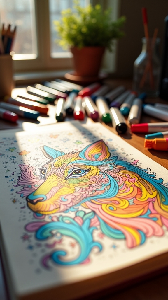 vibrant animal illustrations adventure