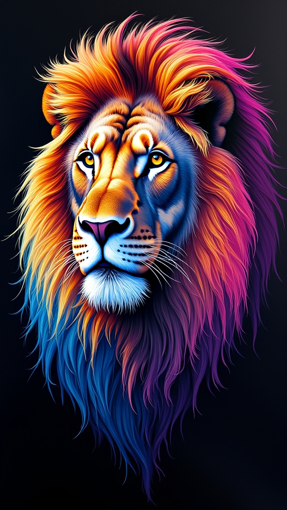 vibrant animal portraits techniques