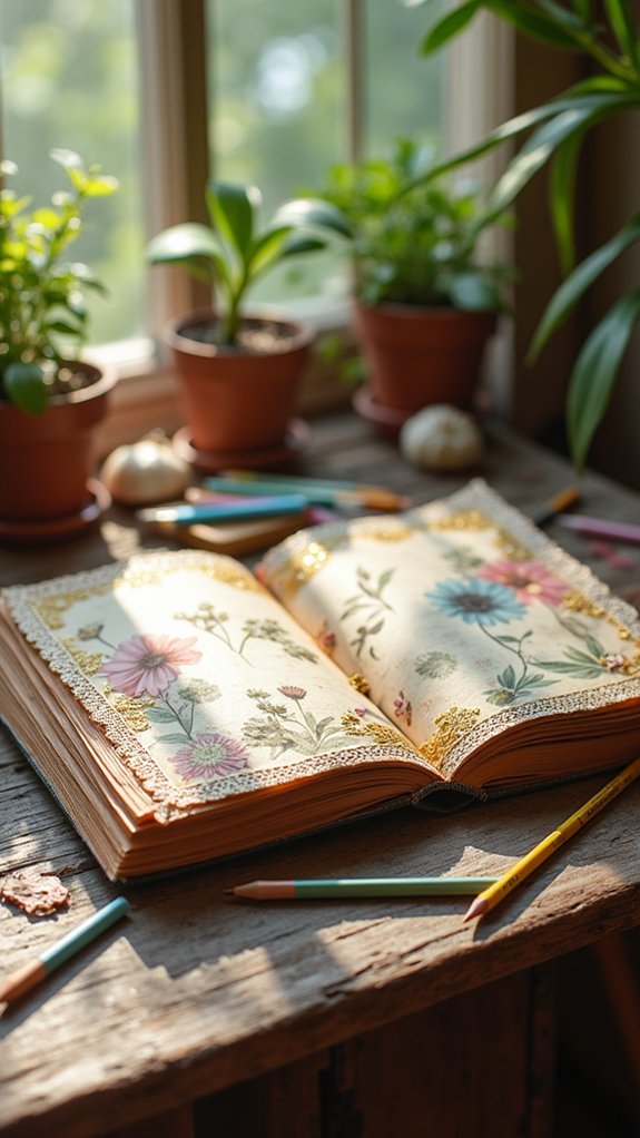 vibrant artistic scrapbook covers