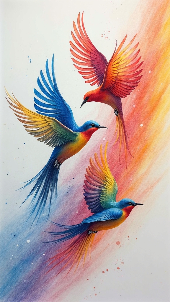 vibrant bird motion techniques