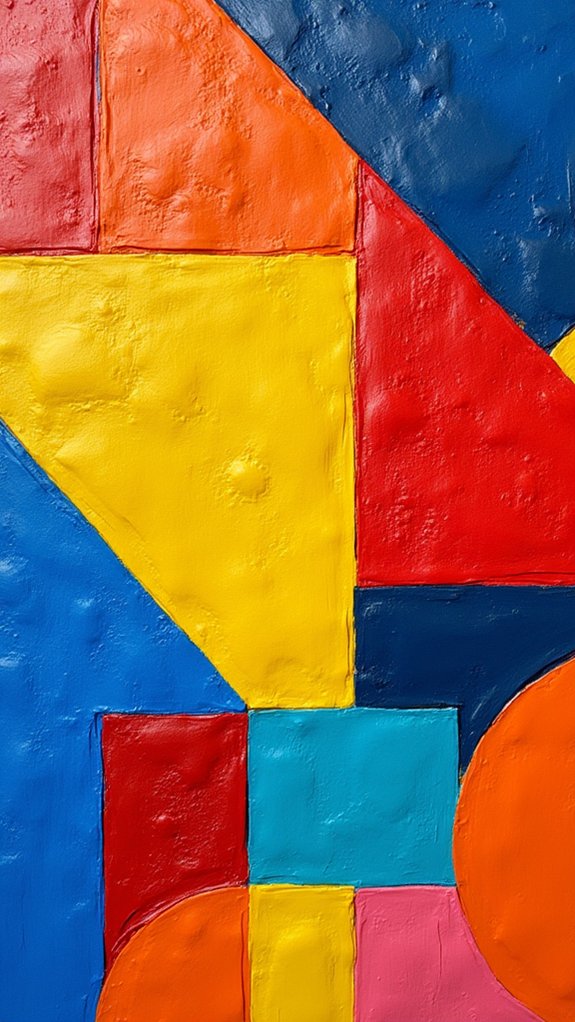 vibrant bold color contrasts