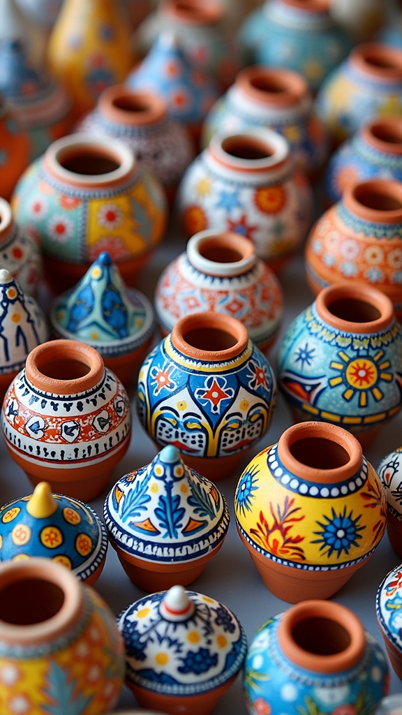 vibrant ceramic pot designs