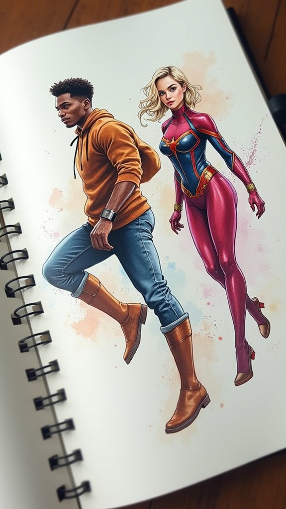 vibrant character interactions showcased