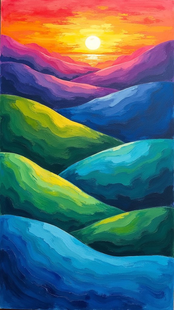 vibrant color mixing magic