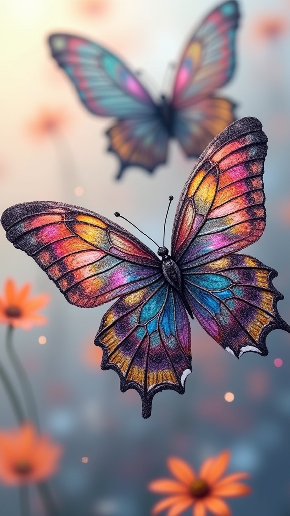 vibrant colored pencil artistry