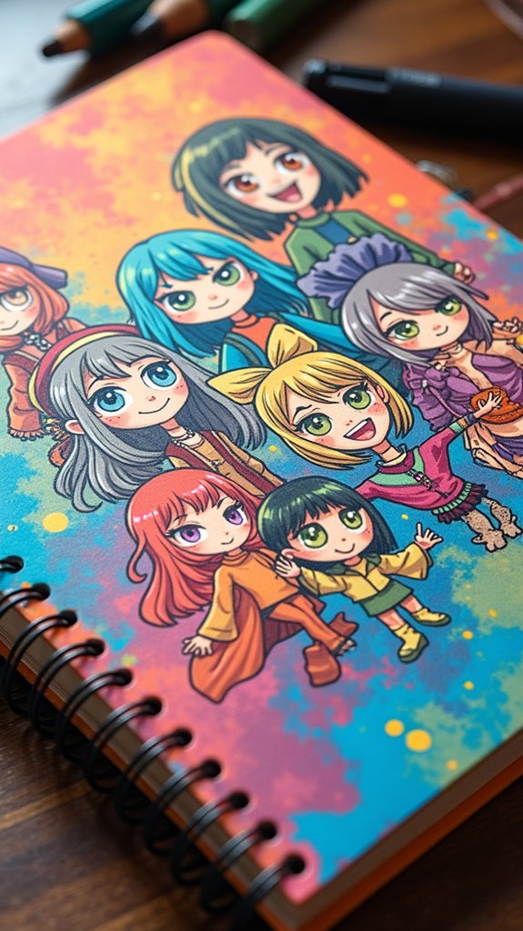 vibrant custom character covers