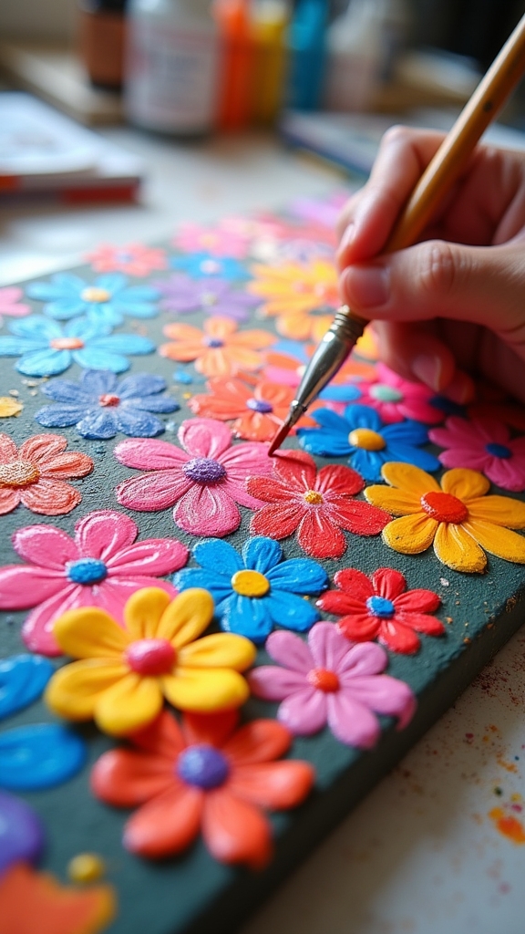 vibrant flowers add cheer