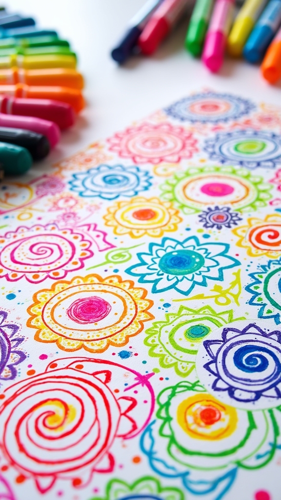vibrant mess free canvas art