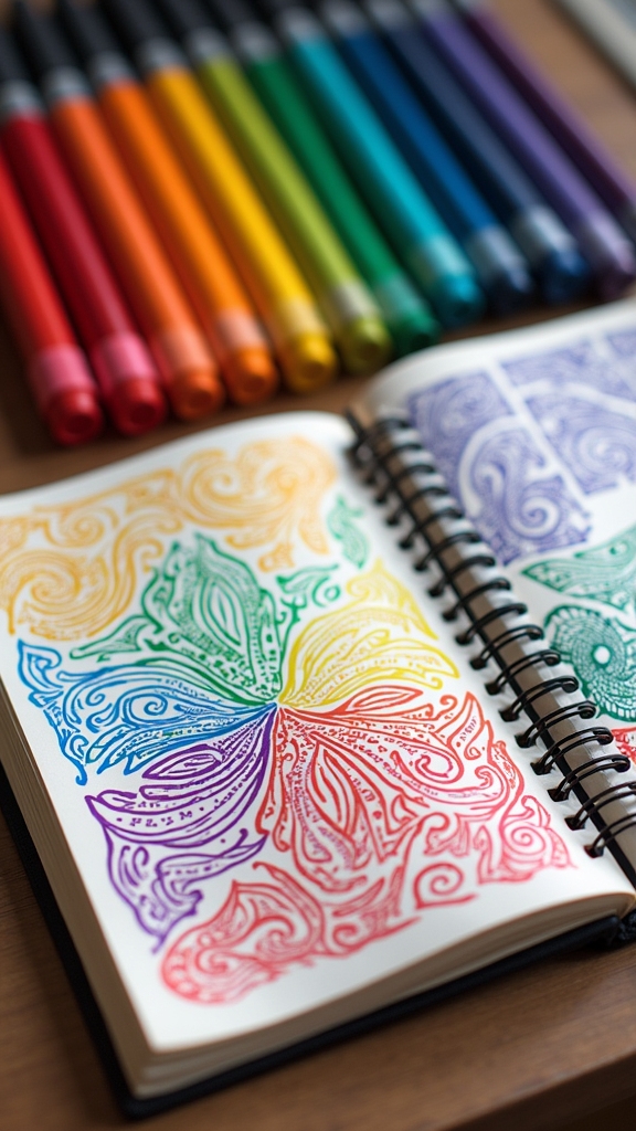 vibrant personalized notebook designs