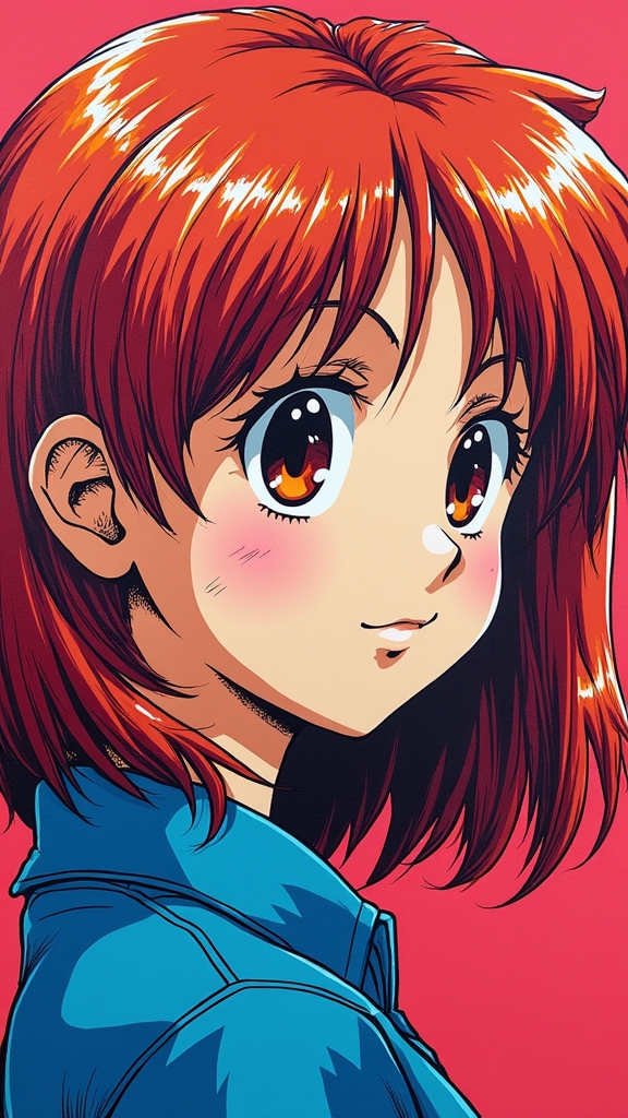 vibrant posca anime portraits