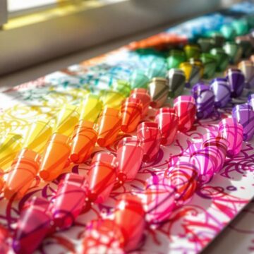 vibrant posca marker artwork