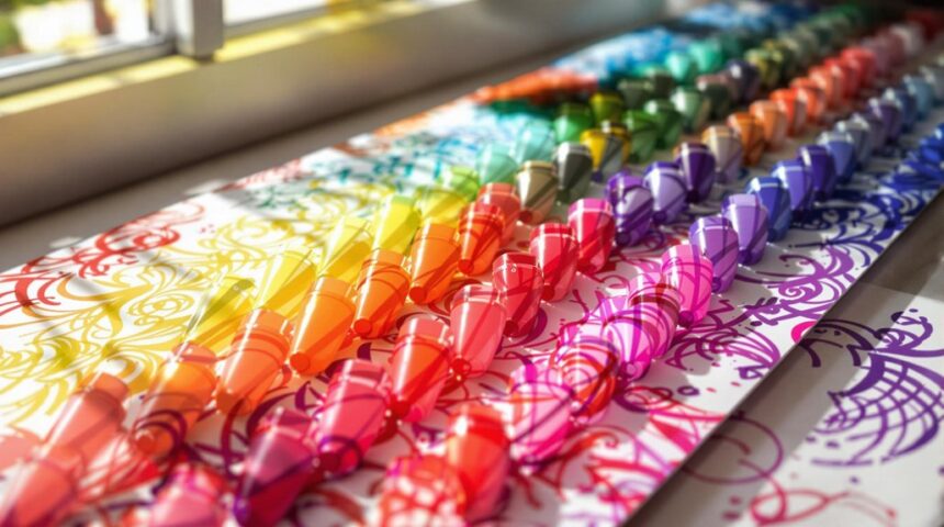 vibrant posca marker artwork