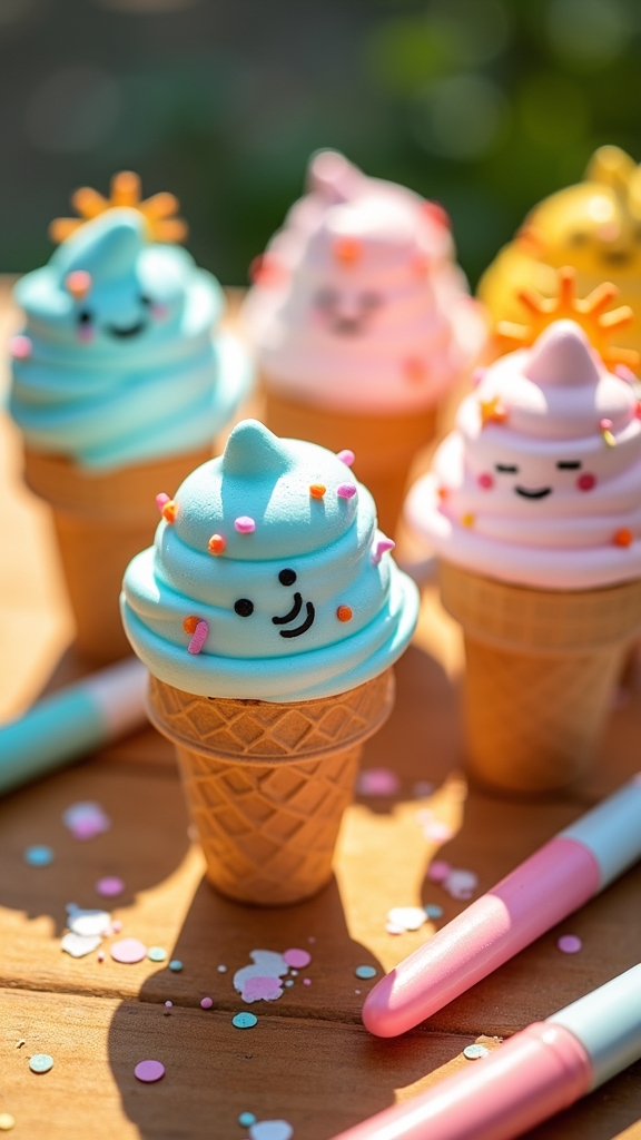 vibrant summer treat doodles