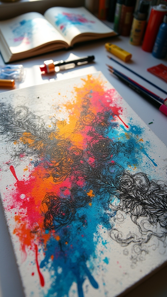 vibrant textures and blends