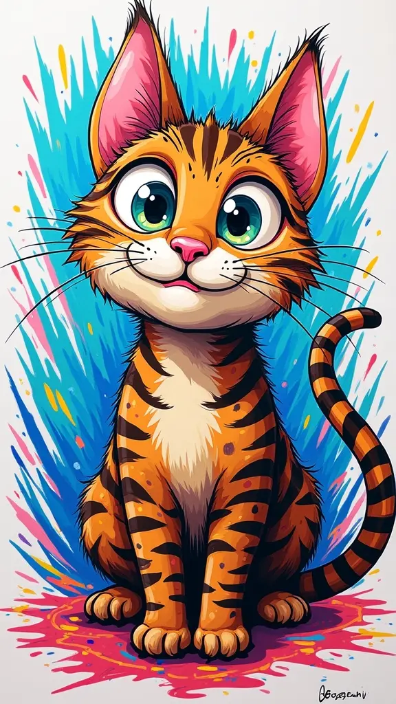vibrant whimsical pet portraits