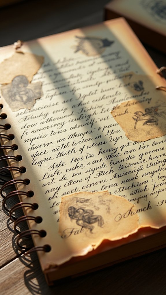 vintage book page transformation