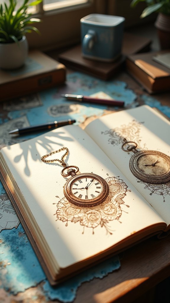 vintage treasures in sepia