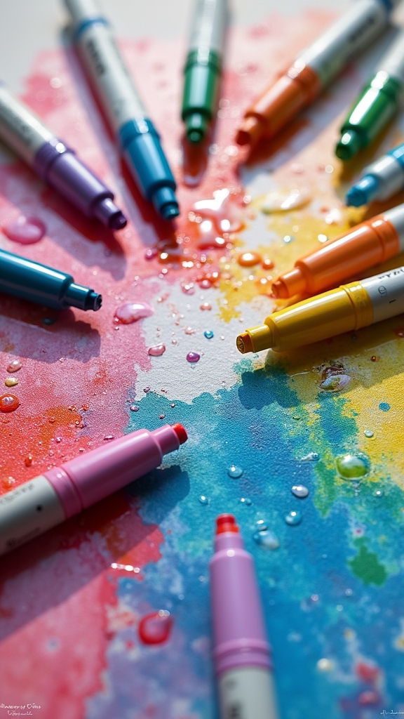 watercolor like blending techniques