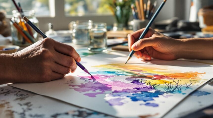 watercolor pencil art techniques