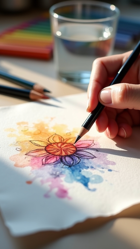 watercolor pencil design techniques