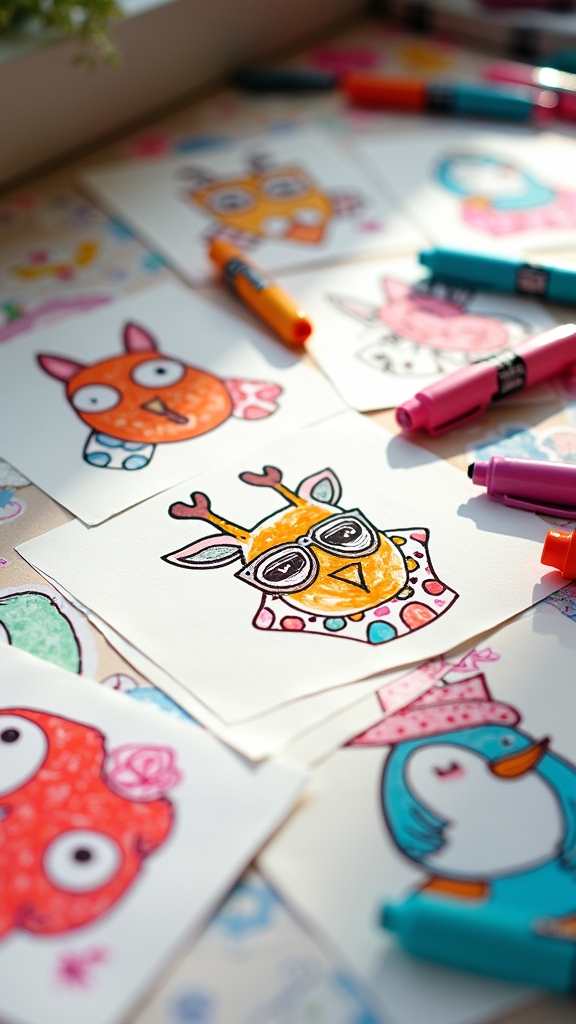 whimsical animal character creations