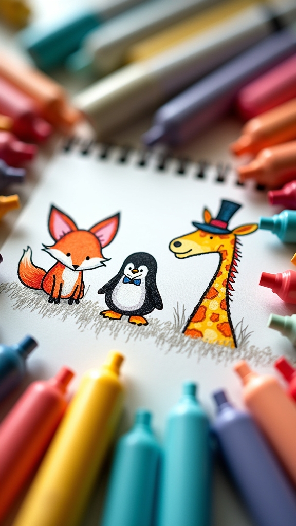 whimsical animal illustration tips