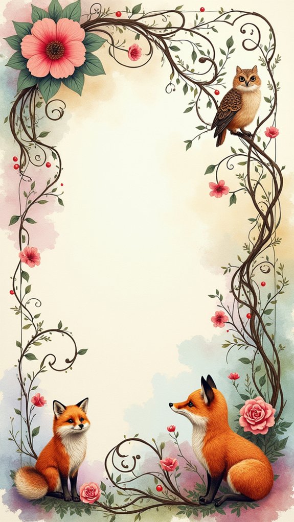 whimsical nature inspired sketchbook covers