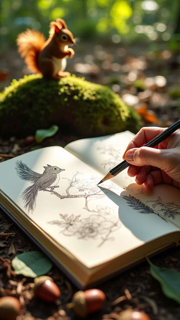 wildlife sketching for observation